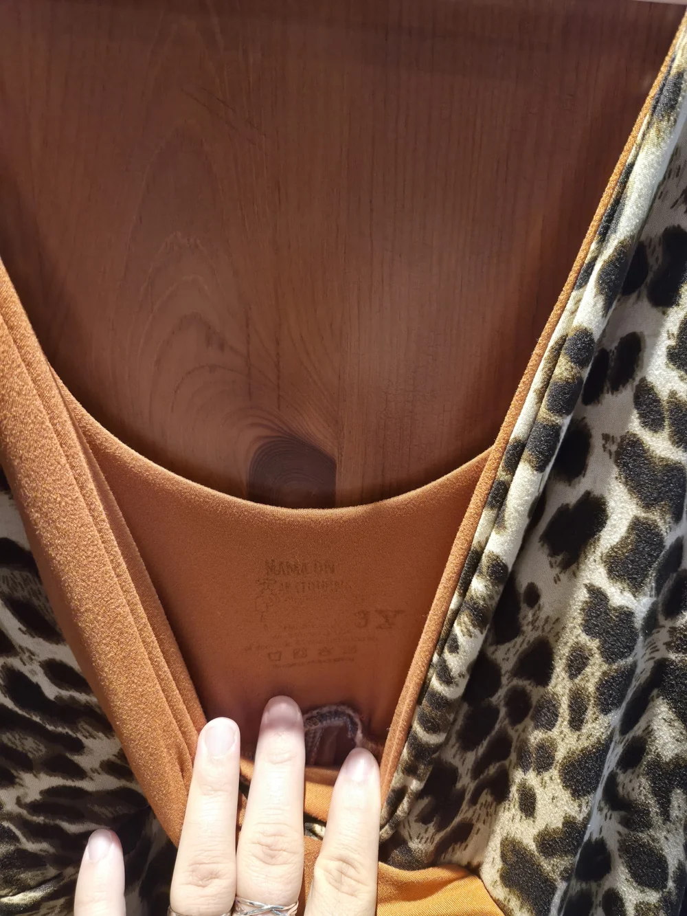 Latched Mama Leopard Print & Mustard Wrap Jumpsuit - Picture 5 of 5